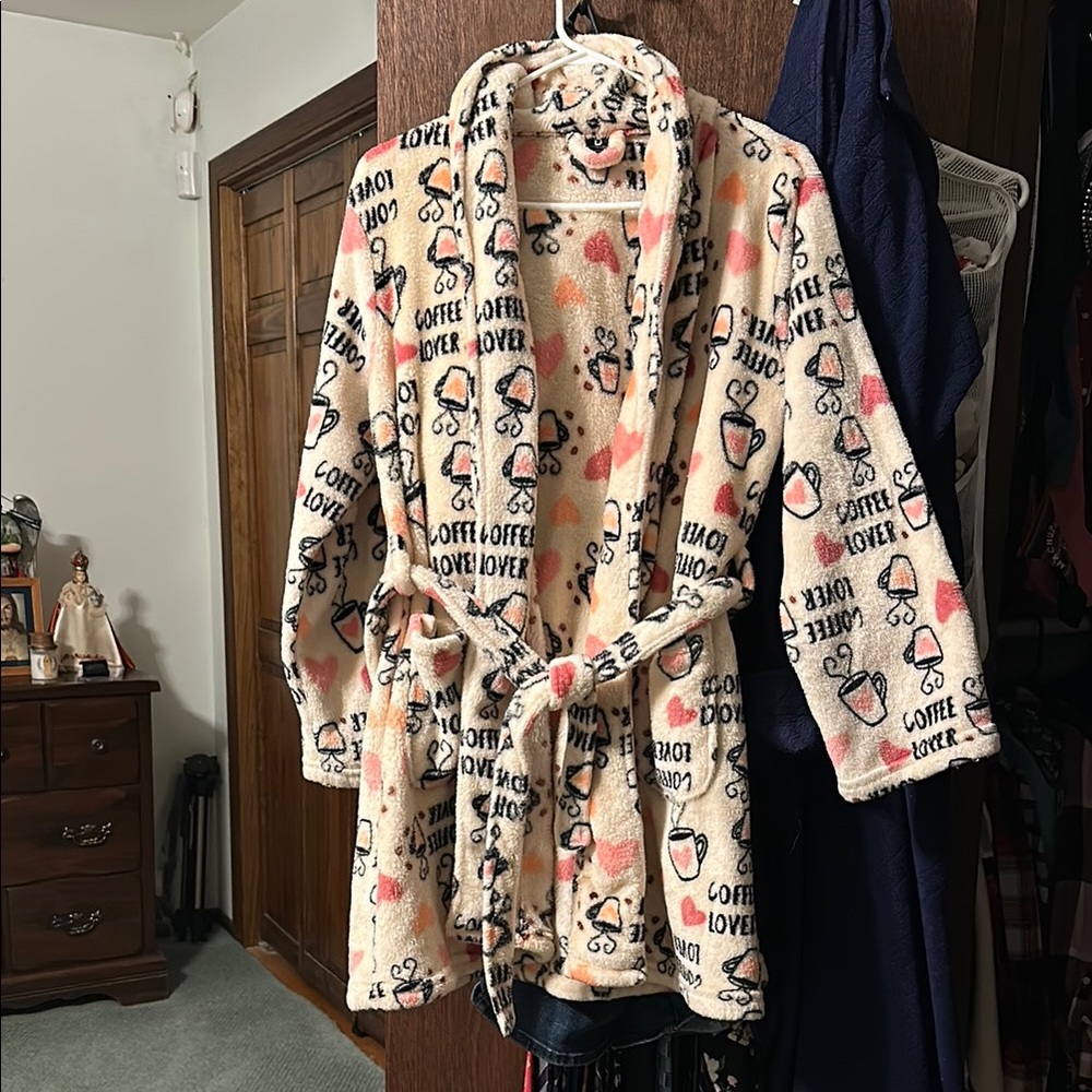 Coffee Lover Printed Robe